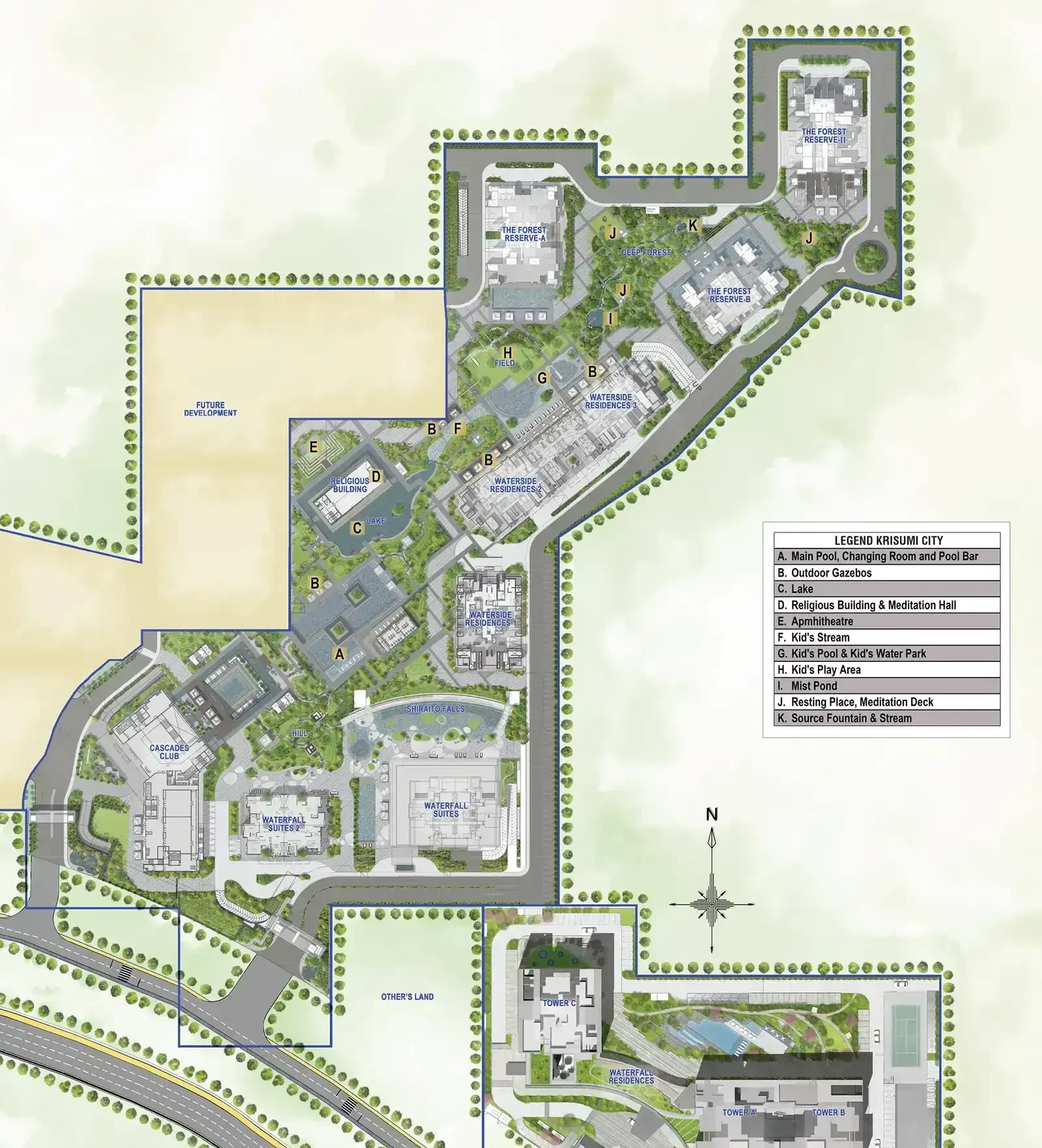 Krisumi Forest Reserve, Sector 36A master plan