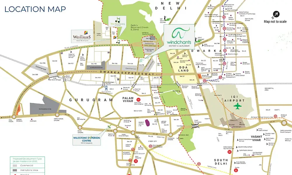 Experion Nova at Windchants location map