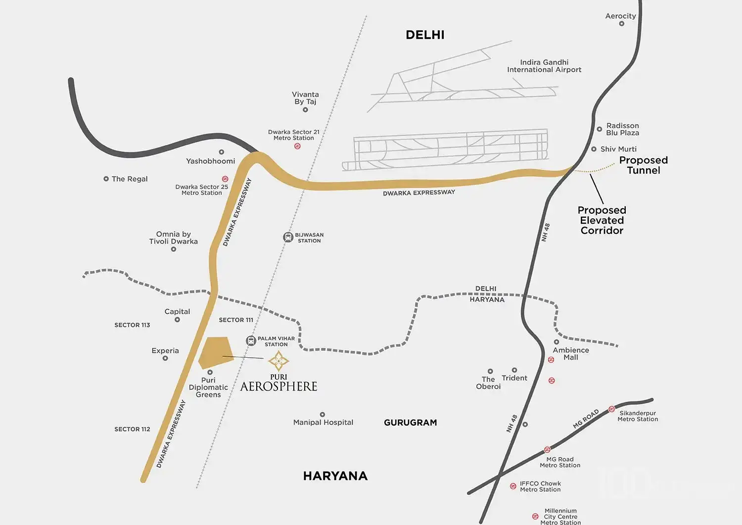 Puri Aerosphere location map