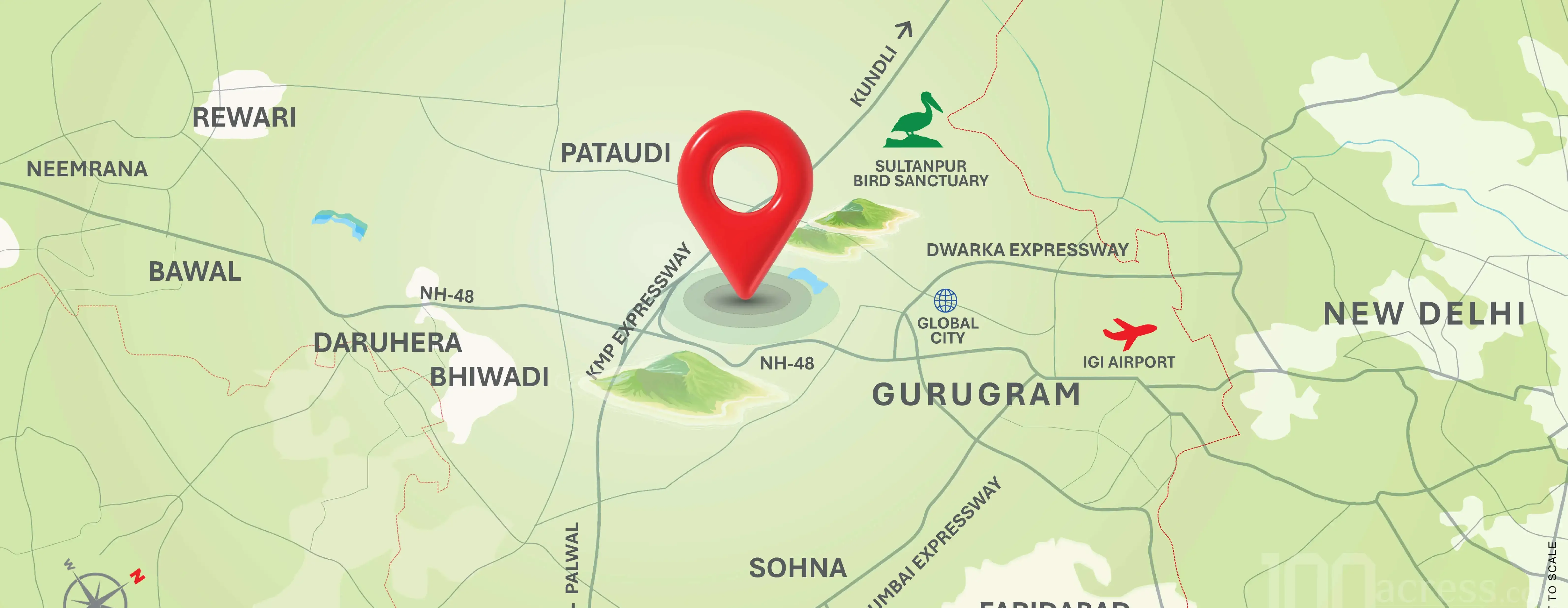 Smartworld Nature Court at GIC location map