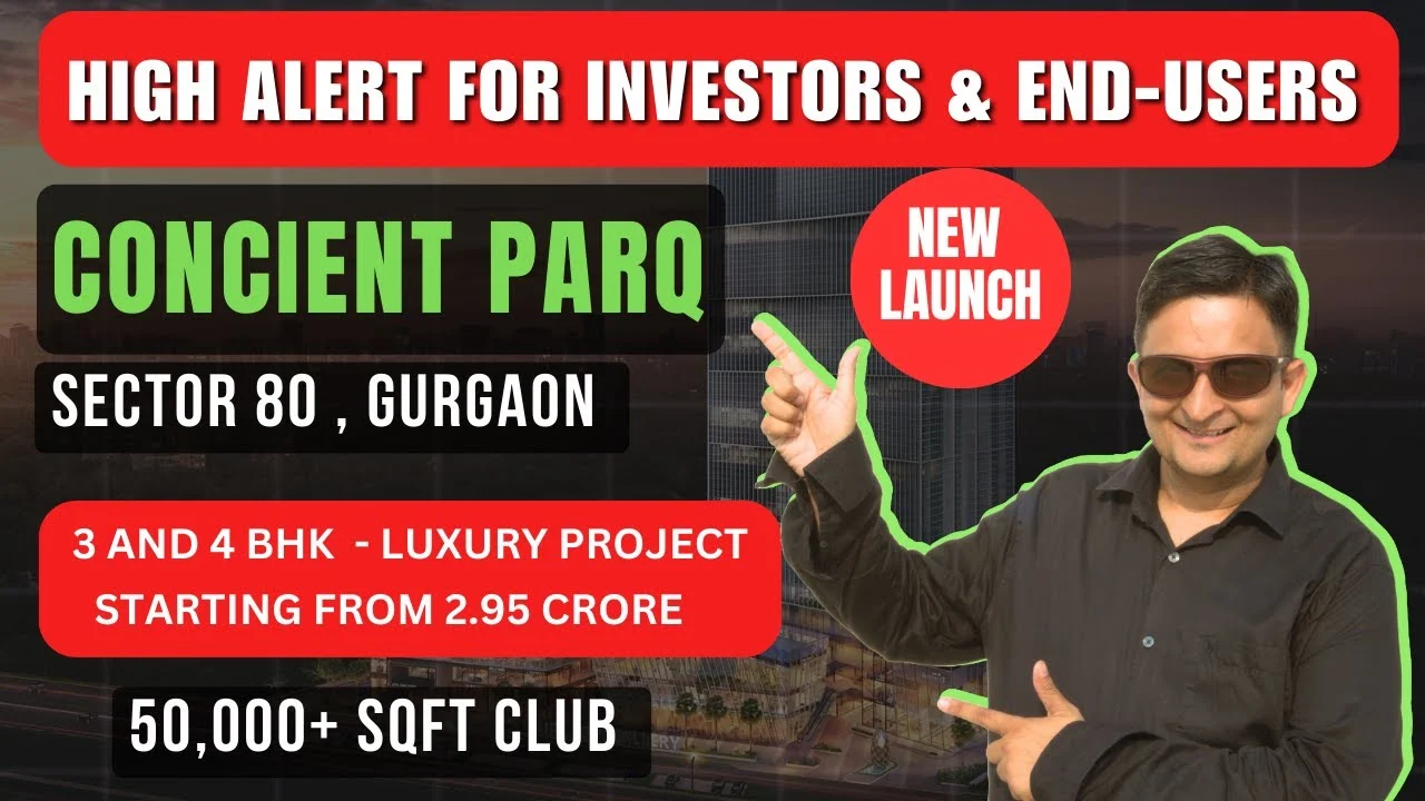 Conscient Parq, Sector 80 Gurugram Near NH-8: 3 & 4 BHK Luxury Apartments