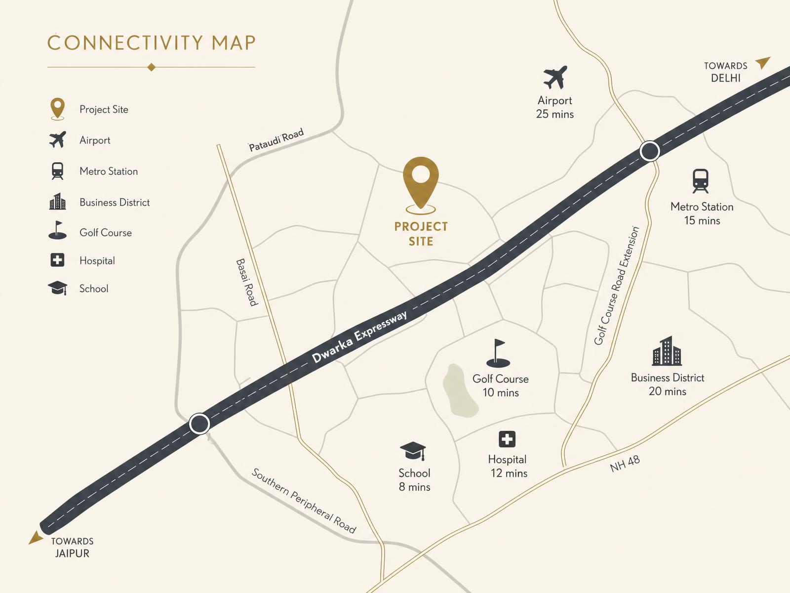 Elan The Presidential location map